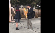 日本的jk在毕业式上给学长表白!青春啊
